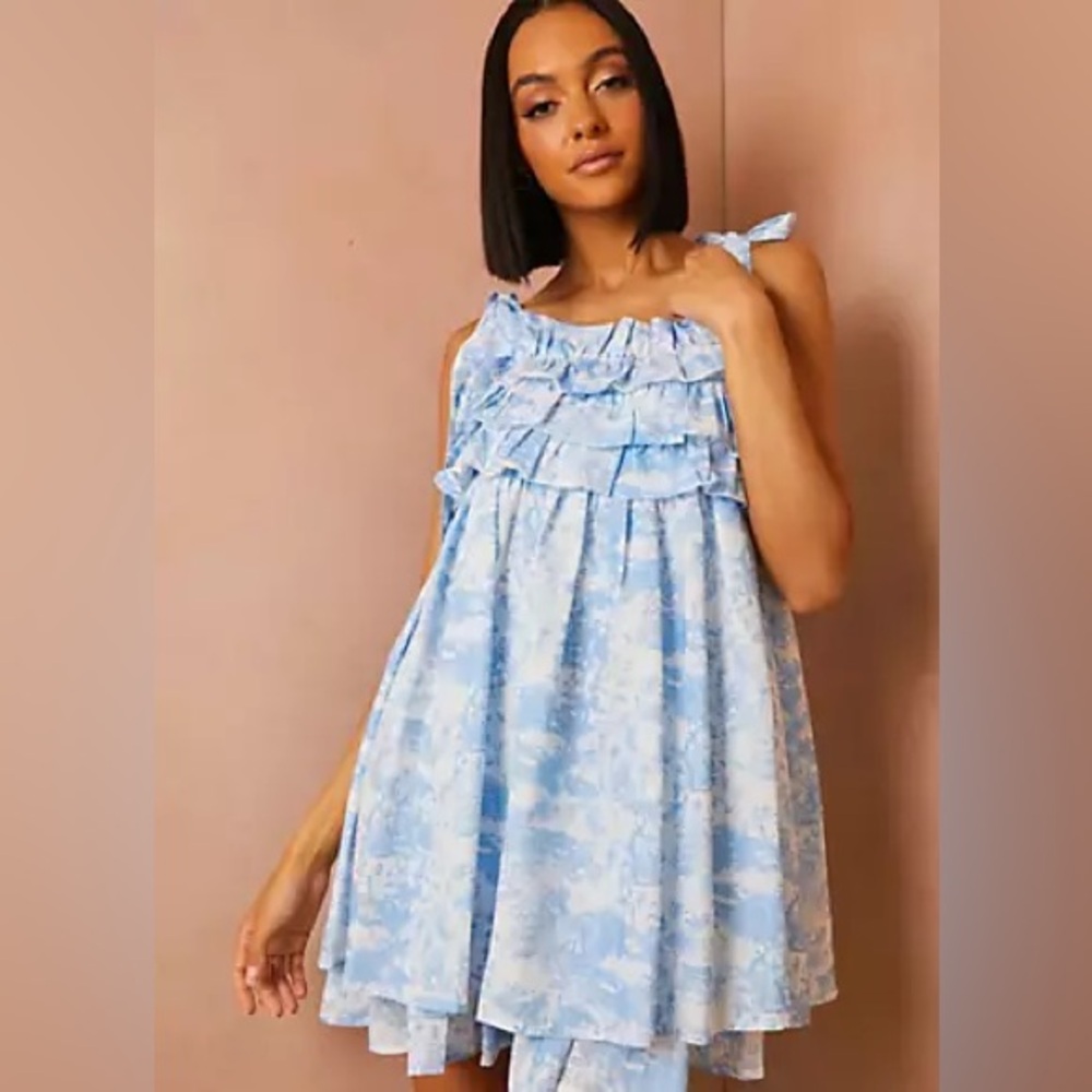 In The Style x Lorna Luxe Mini Ruffle Dress